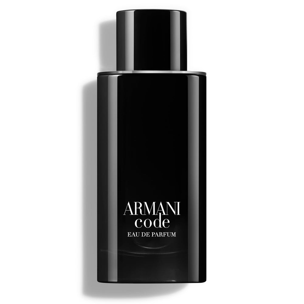 Armani Code EDP para hombre, botella de lujo, ideal para eventos nocturnos.