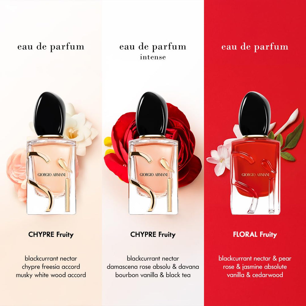 Armani Sì: aplicación con pulverización suave para duración.
