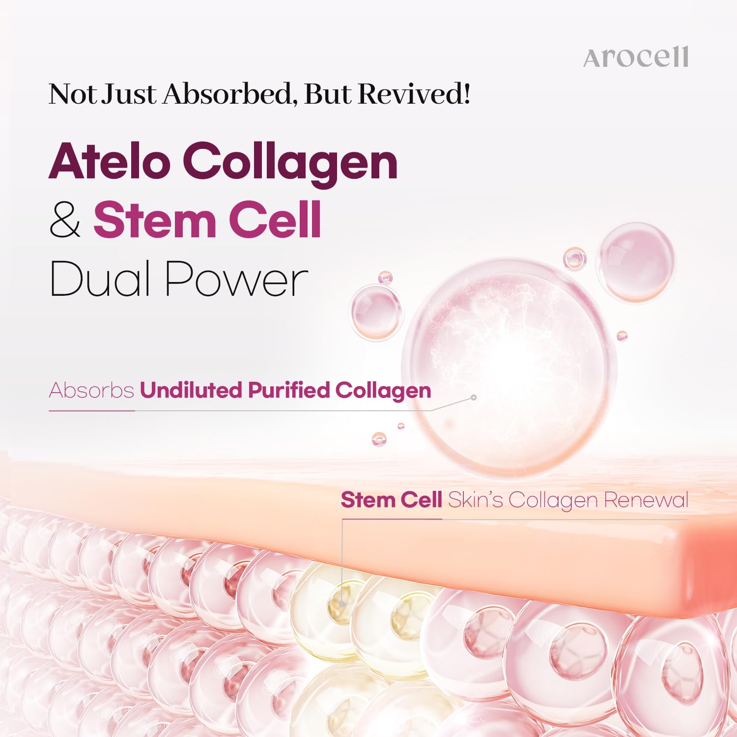 AROCELL OFFICIAL Mascarilla de colágeno elasticidad facial: mejora firmeza y textura visible.