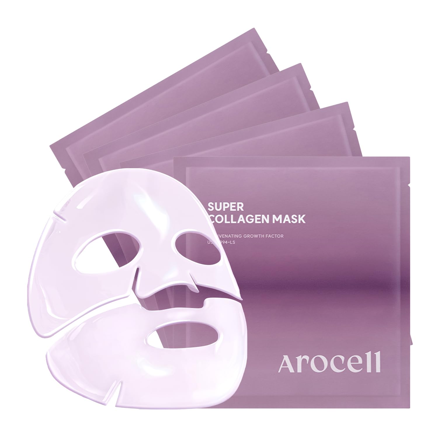 AROCELL OFFICIAL Mascarilla de colágeno nocturna: hidrata y repara mientras duermes.