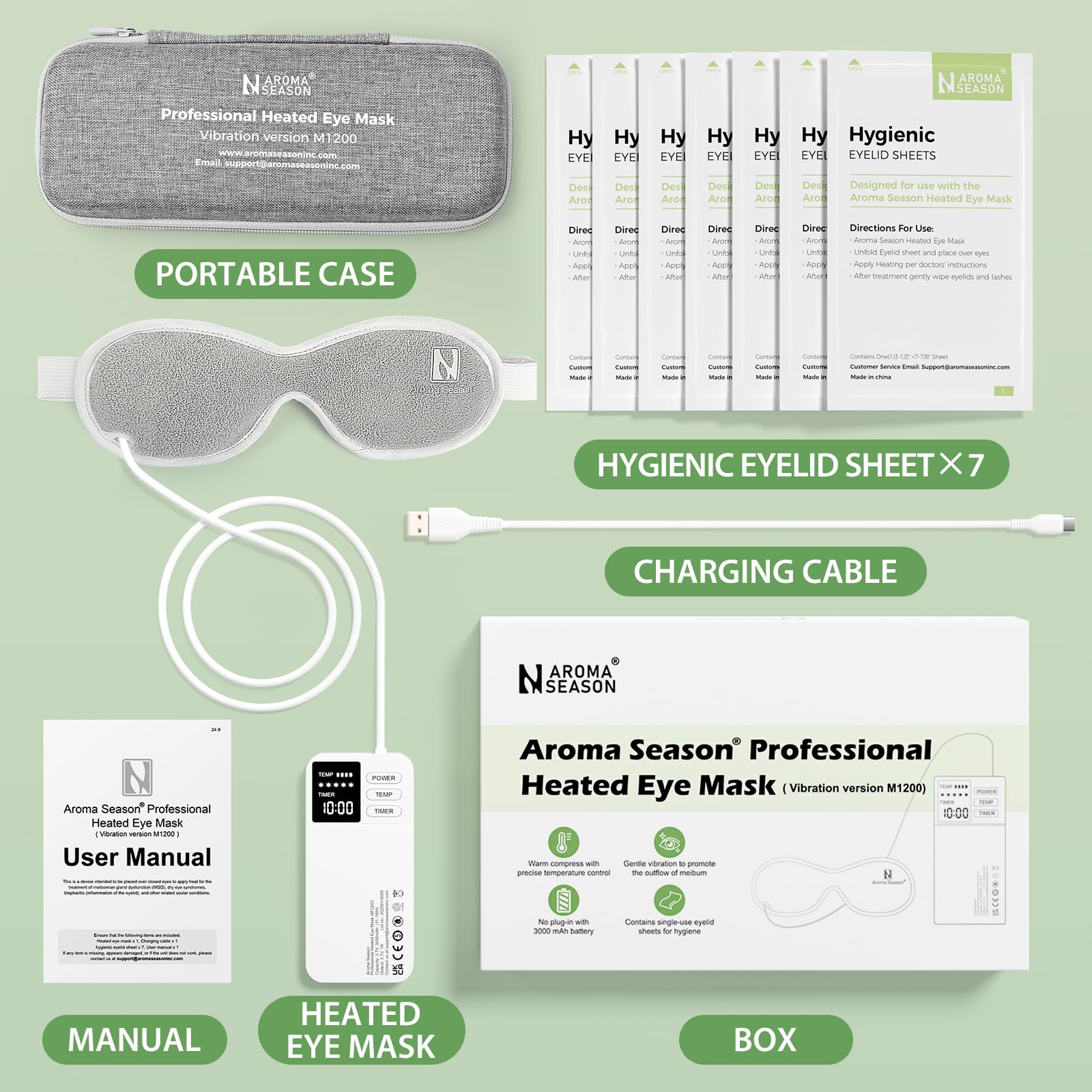 Aroma Season mascarilla ocular caja-regalo elegante para regalo práctico