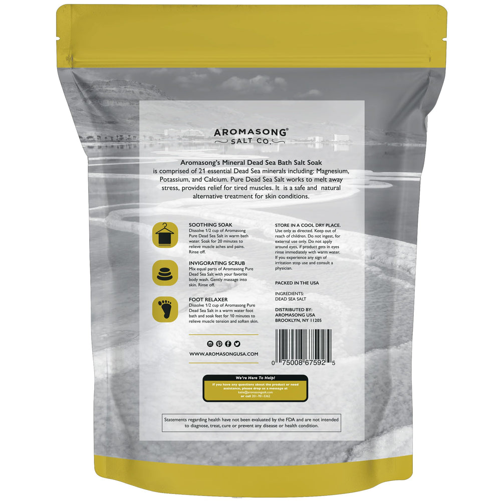 Aromasong sal de mar, empaque de 19 libras para uso prolongado