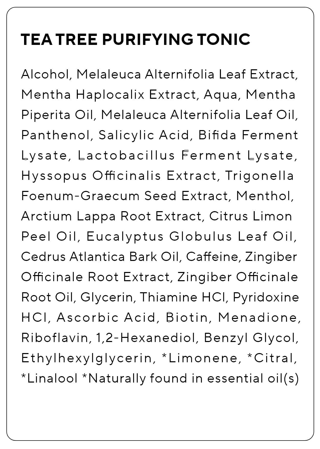 AROMATICA Tónico Purificante de Árbol de Té, textura ligera en atomizador para uso diario.