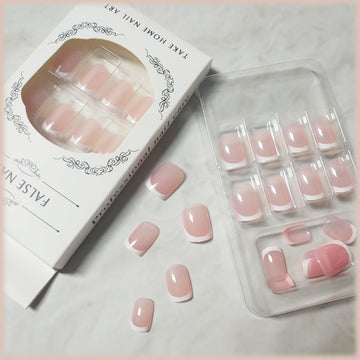 AROVFAM lima incluida para dar forma suave a uñas francesas blancas.