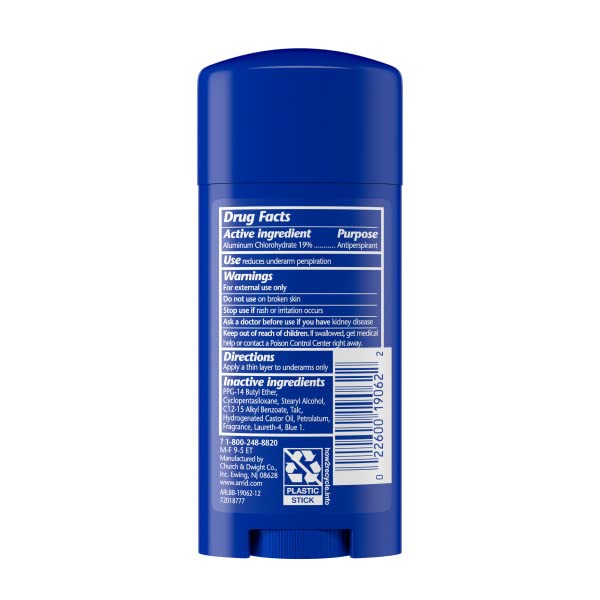 Arrid XX Extra Extra Dry protection antitranspirante quotidienne pour énergie et fraîcheur.