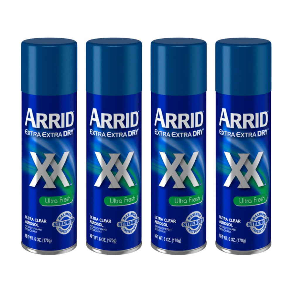 Desodorante Arrid XX Ultra Claro en botella, protección contra la humedad todo el día.