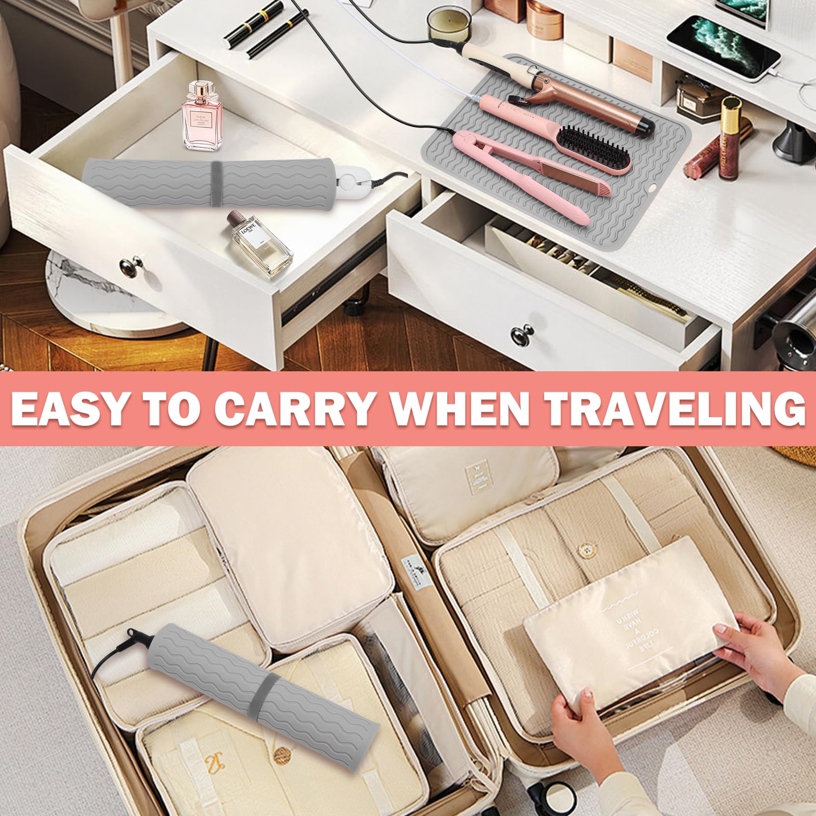 Arsmonjeal Uso versátil para casa, viaje o salón de belleza.