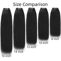 Art Show Hair color-natural-8-pulgadas, cabello liso listo para teñir