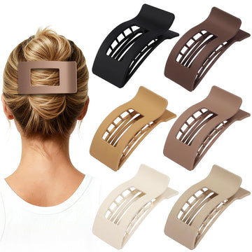 Artchita clip plano color marrón suave para look natural.