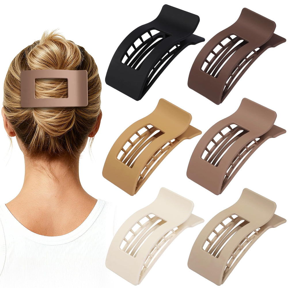 Artchita clip plano color marrón suave para look natural.