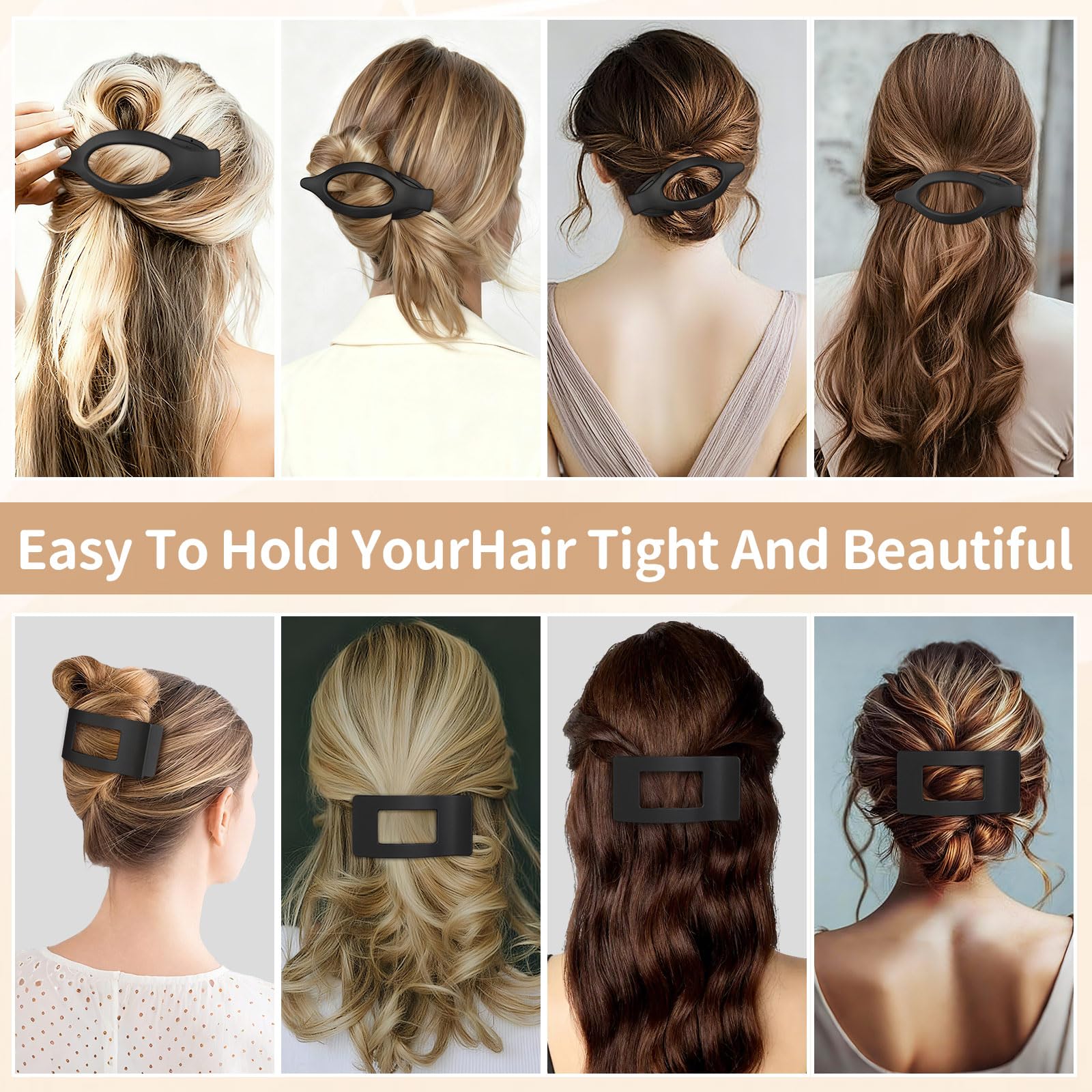 Artchita ganchos pelo para todo tipo de cabello, sujeción estable.