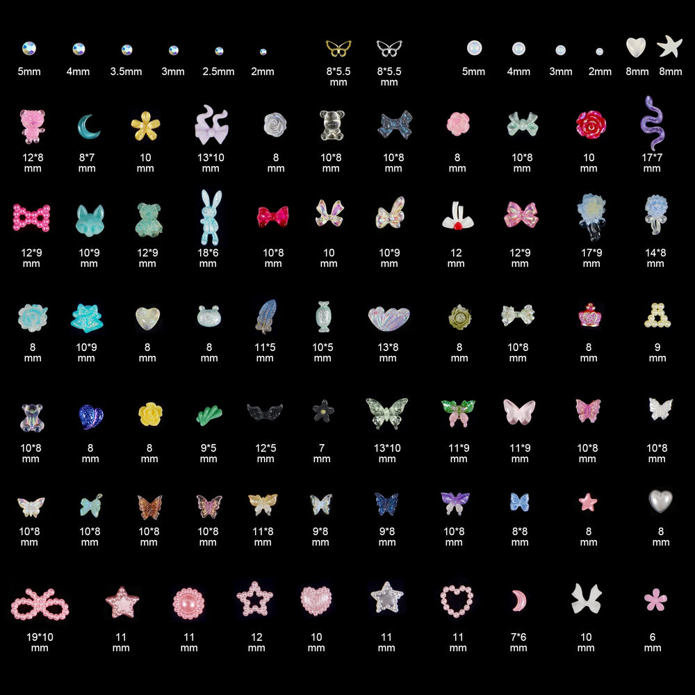 Colores múltiples para uñas: blanco, rosa, azul y más para combinar
