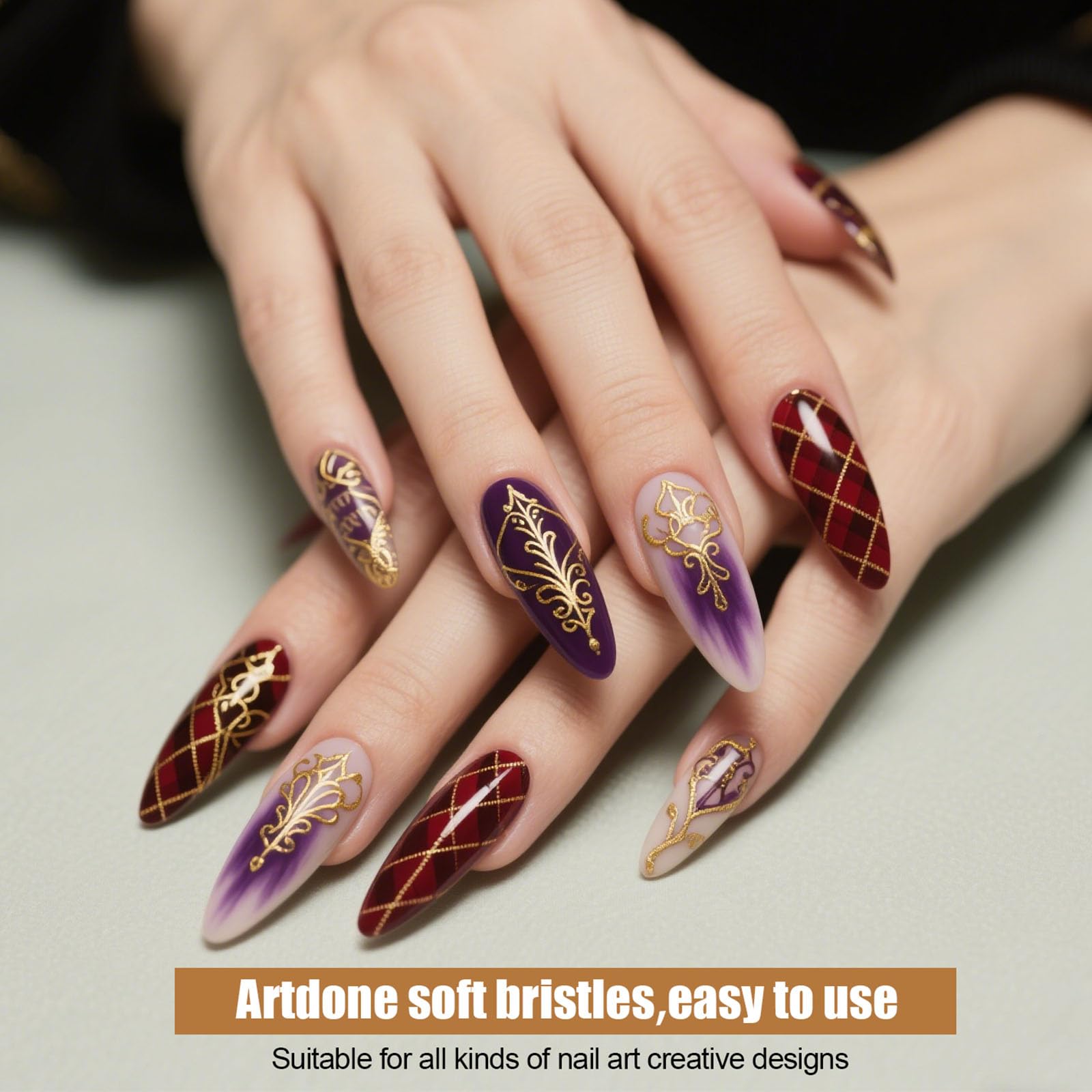 Artdone ferrules cobre doble crimpado garantizan estabilidad de brochas