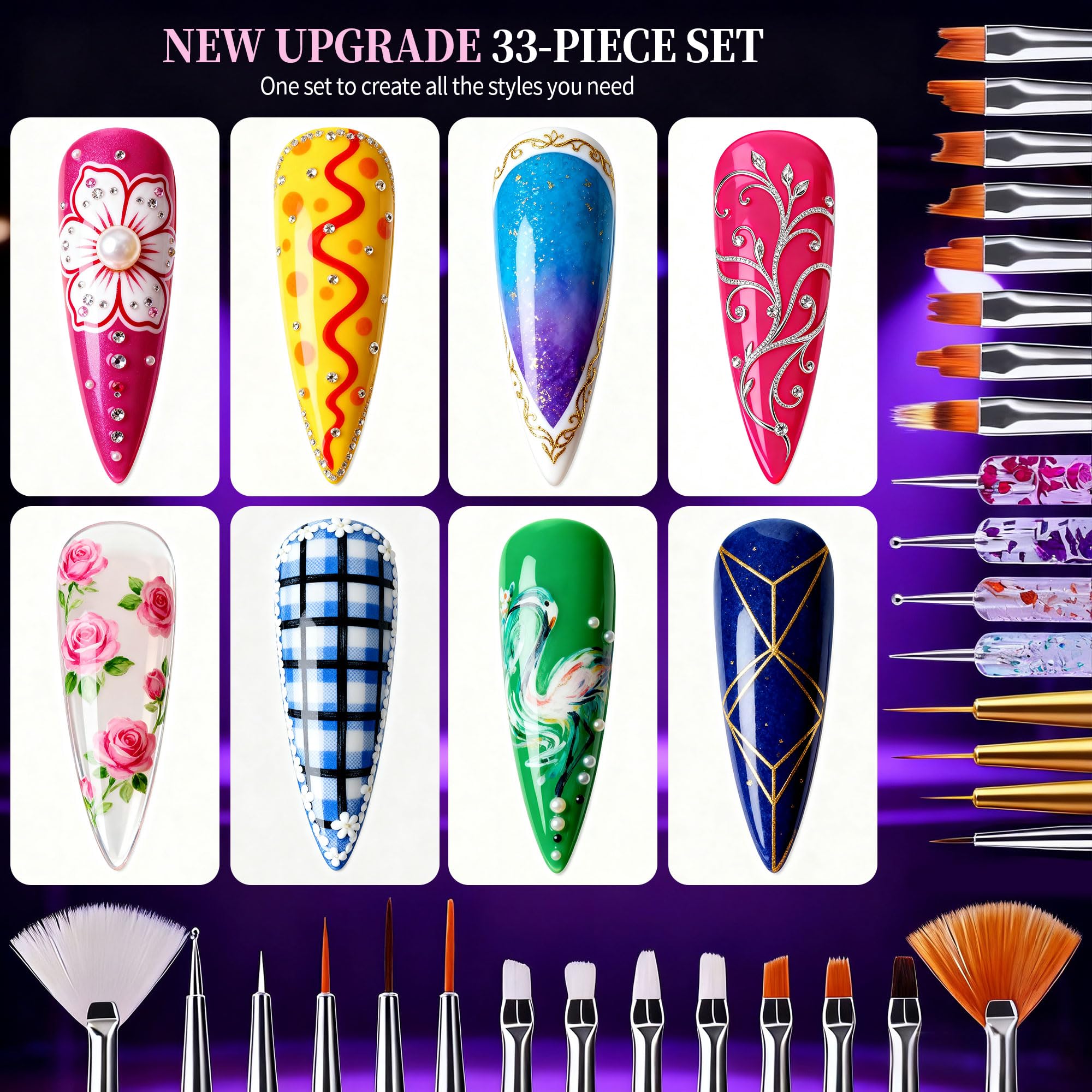 Artdone: paleta de manicura, 1 unidad, facilita mezclas y pruebas de color