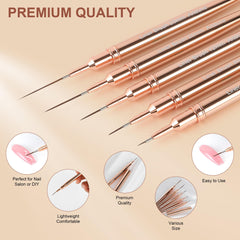 Artdone liner metalico cobre 12mm para líneas suaves y limpias