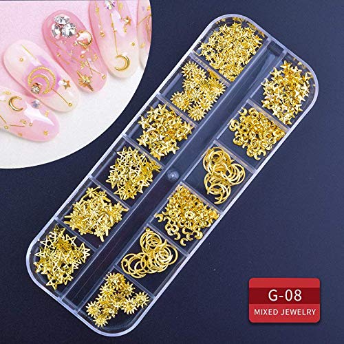 Artdone perlas base plana mezcla para diseños variados en uñas