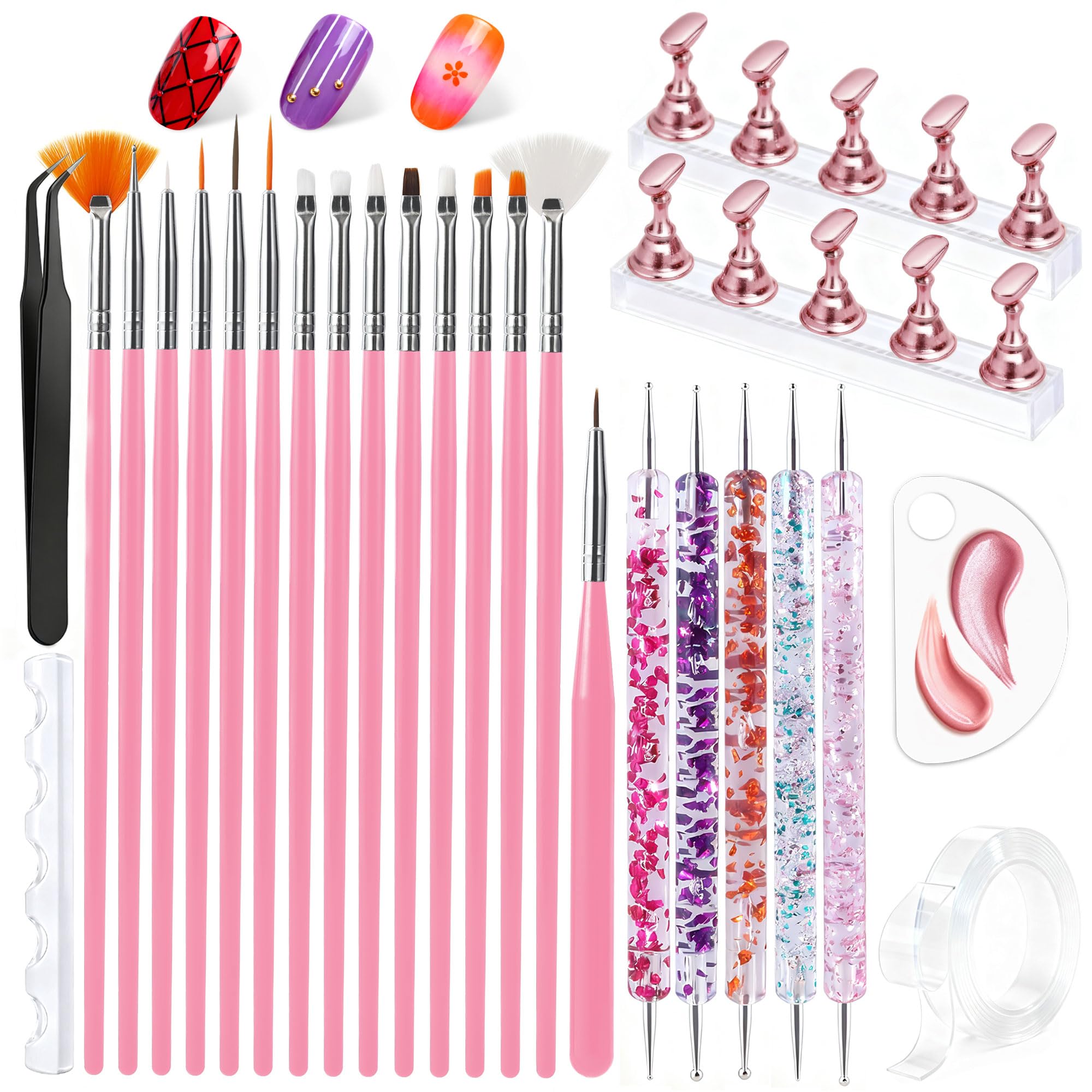 Pinceles Artdone para uñas: precisión en trazos finos para diseños detallados