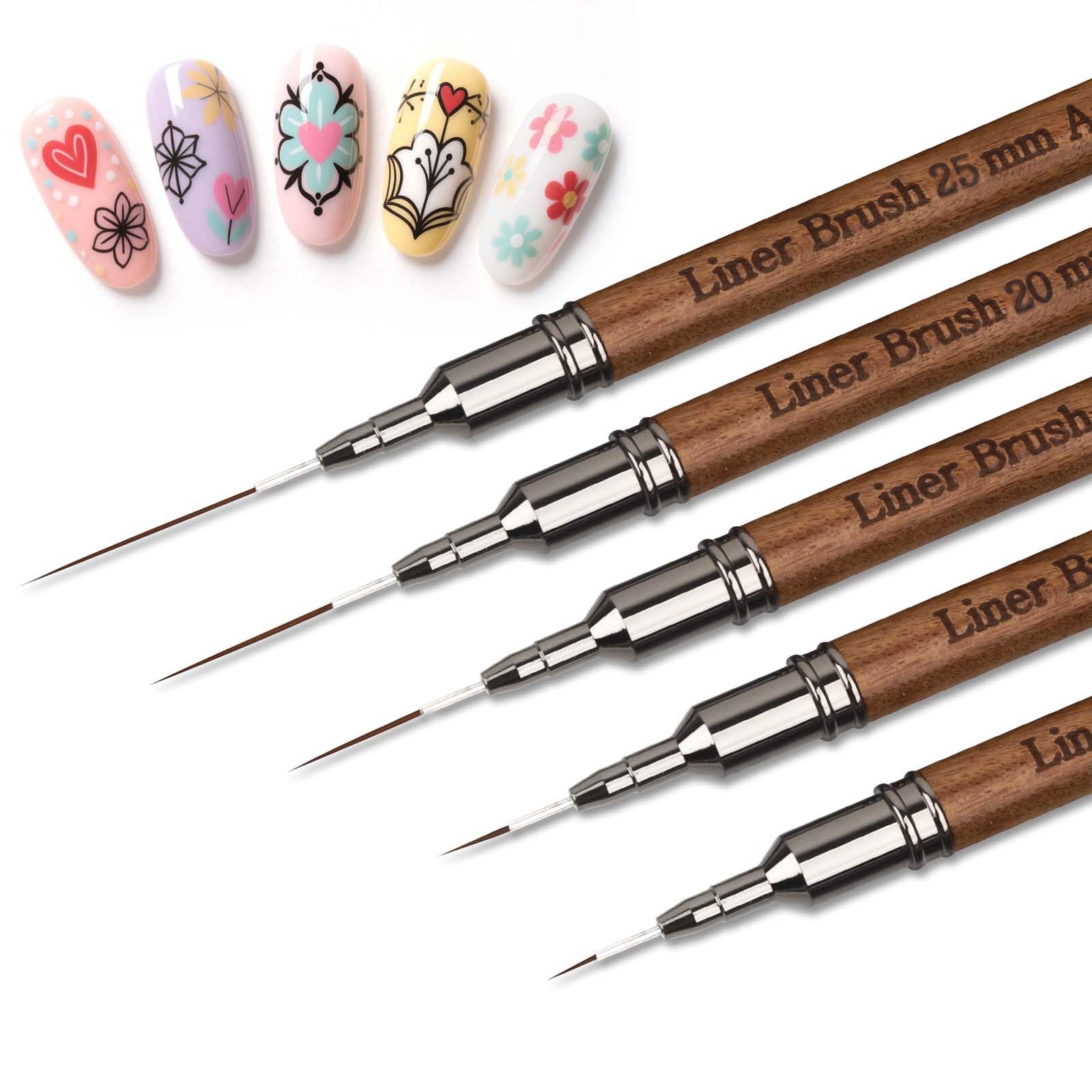 Artdone pluma delineadora uñas 5 mm para lineas finas y precisas.