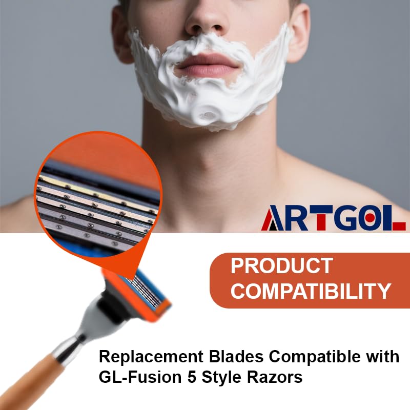 Artgol hojas para afeitado suave, limpieza rápida y duración prolongada.