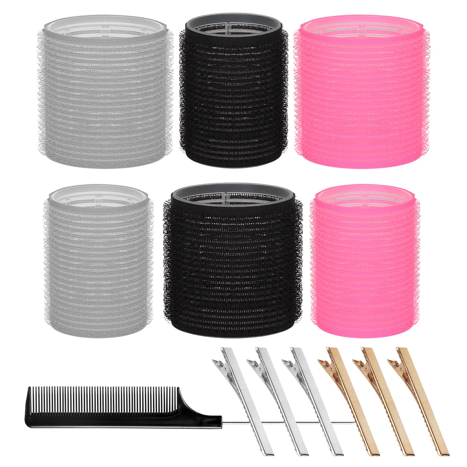 ARTIRNANOG rodillos sin calor 64mm para cabello largo, crea rizos suaves sin calor