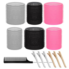 ARTIRNANOG rodillos sin calor 64mm para cabello largo, crea rizos suaves sin calor