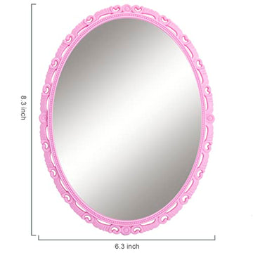 ARTLYMERS Espejo magnético de cristal real para taquilla, reflejo claro.