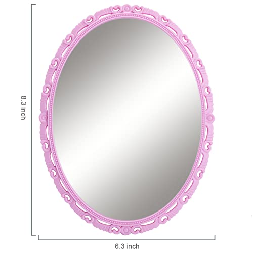 ARTLYMERS Espejo magnético de cristal real para taquilla, reflejo claro.