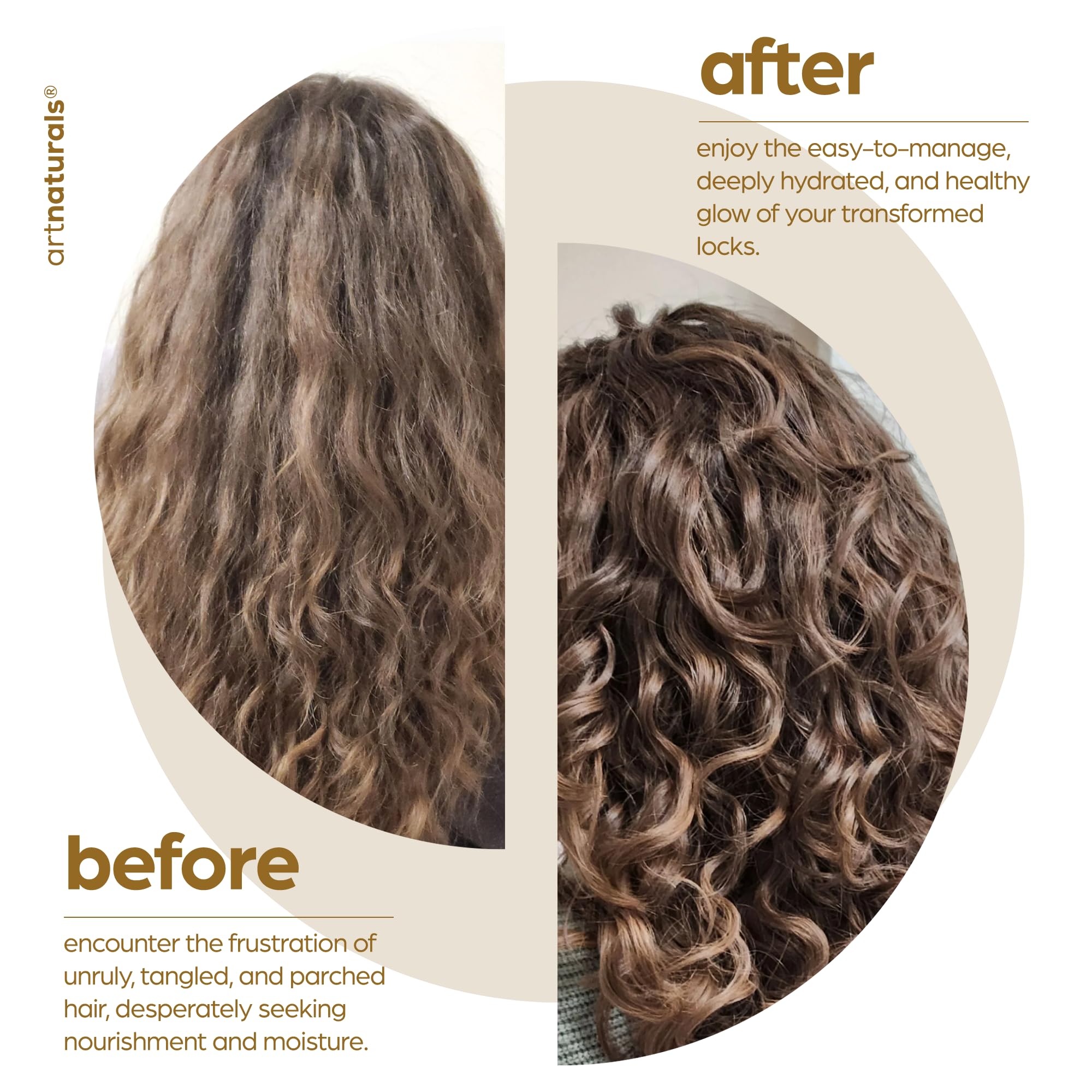 Artnaturals Argán: cabello hidratado y con textura más suave.