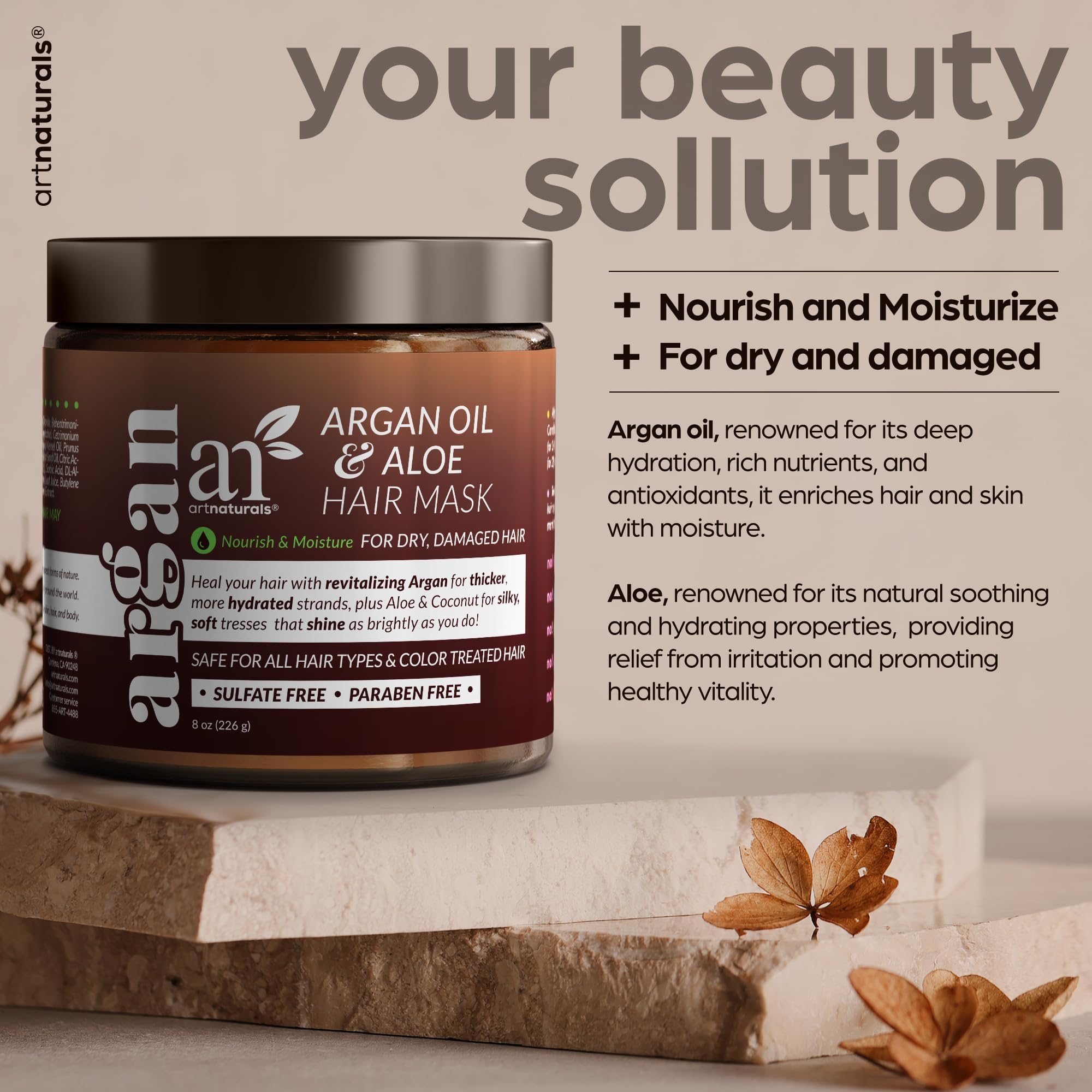 Artnaturals aceite de jojoba orgánico para cabello suave
