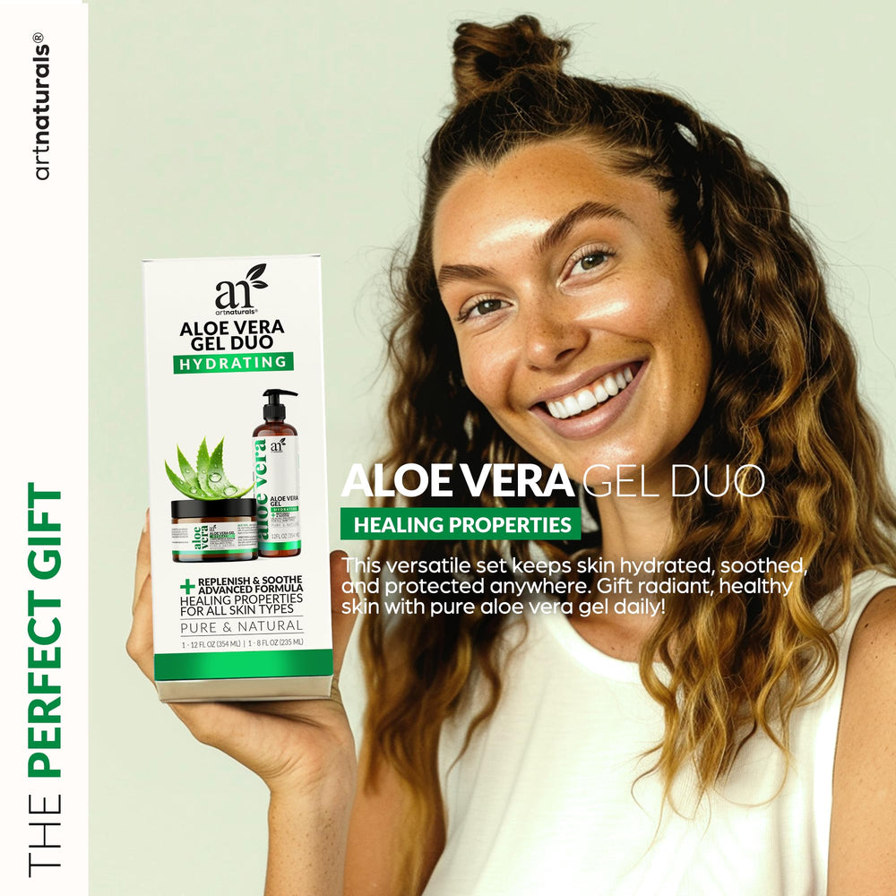 Artnaturals Aloe Vera Gel Set efecto refrescante tras exposición solar.