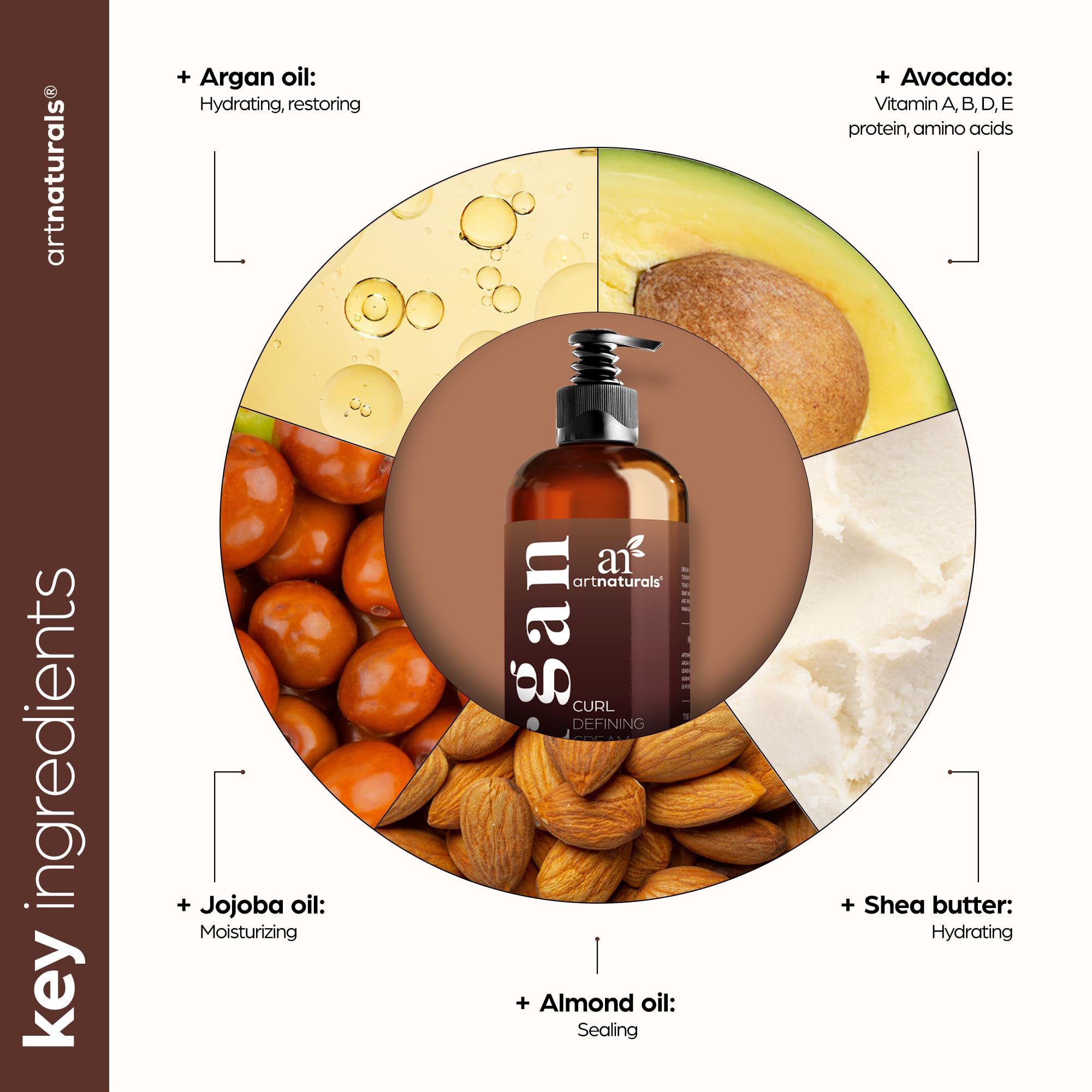 Aplicación suave de Artnaturals para rizos brillantes y suaves.