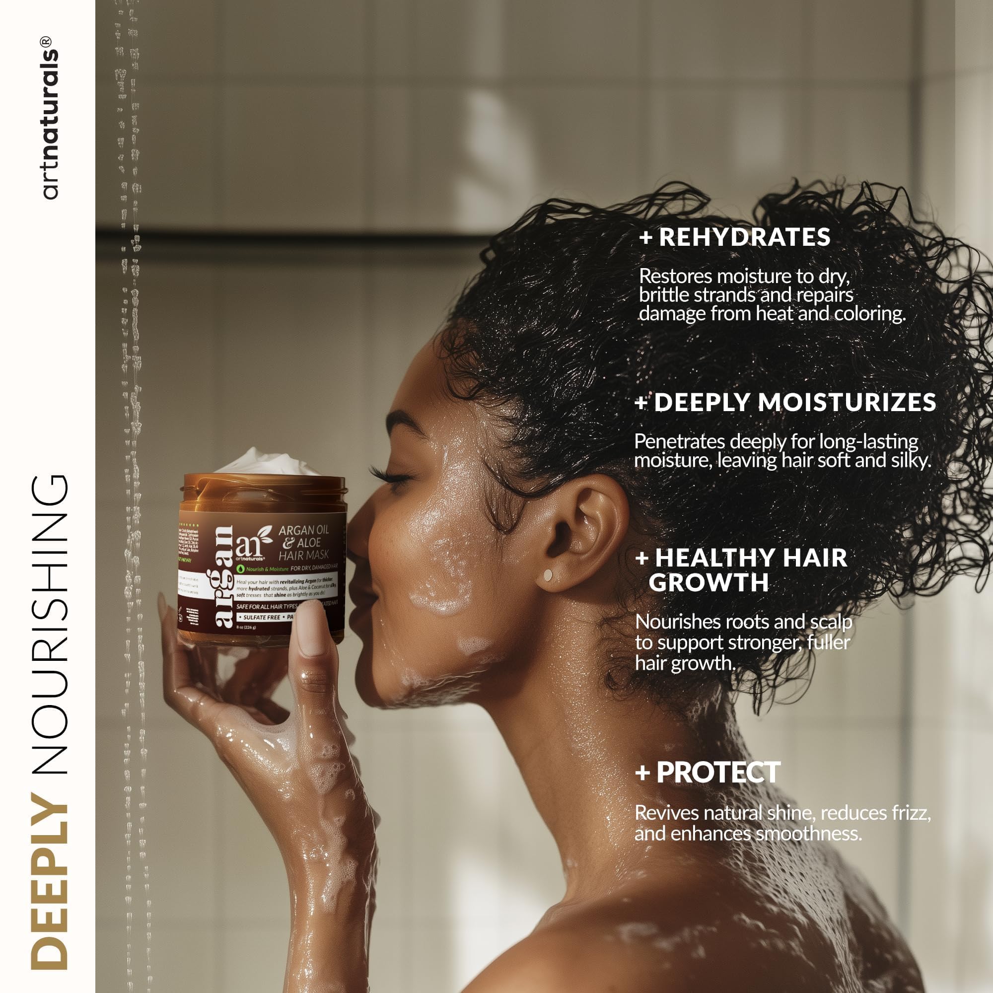 Artnaturals ingredientes de calidad sin sulfatos cuidan cabello sensible