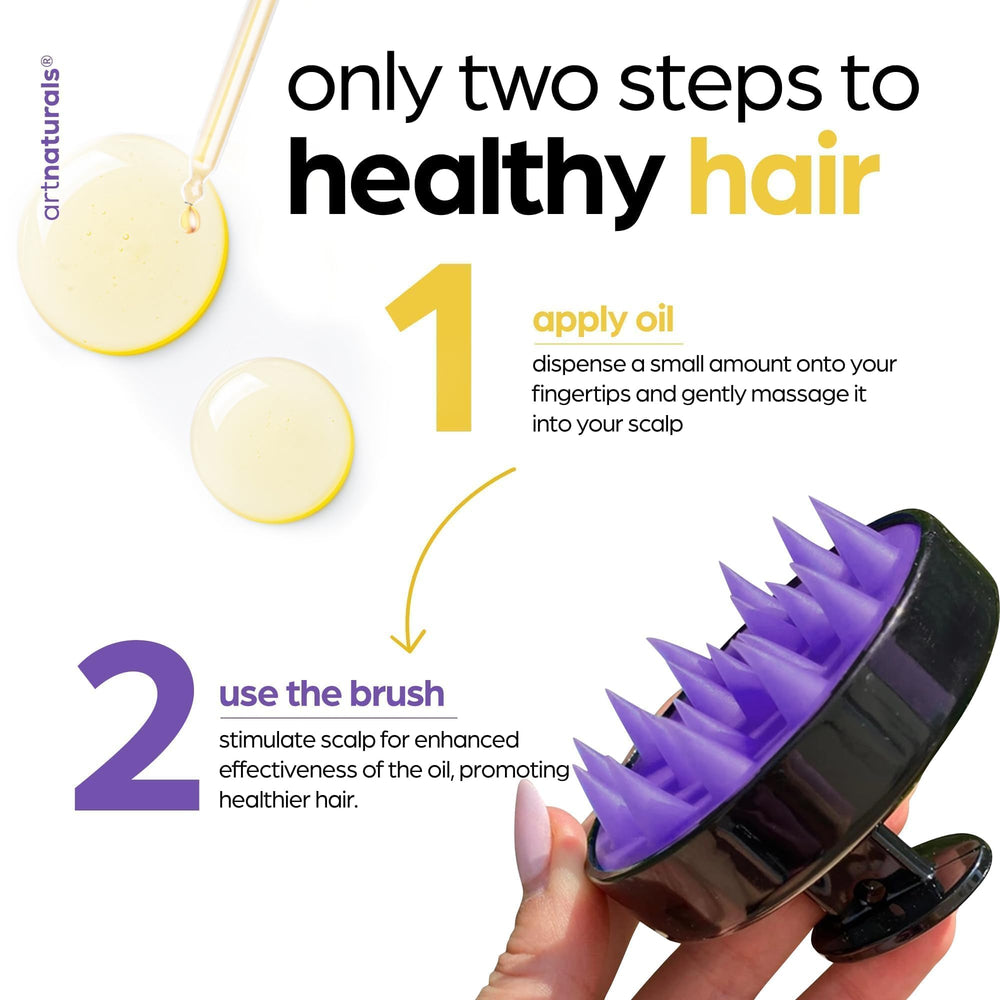 Artnaturals mezcla de aceites nutritivos para cabello dañado.