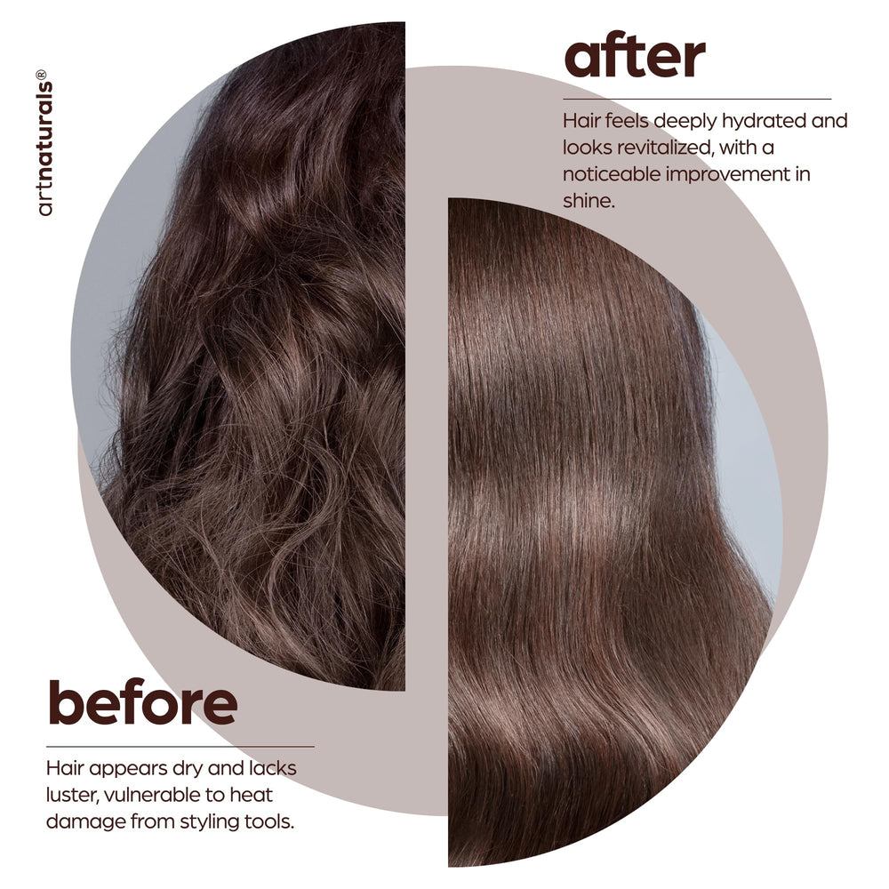 Artnaturals proteccion calor hasta 450 grados, ideal para plancha y secador