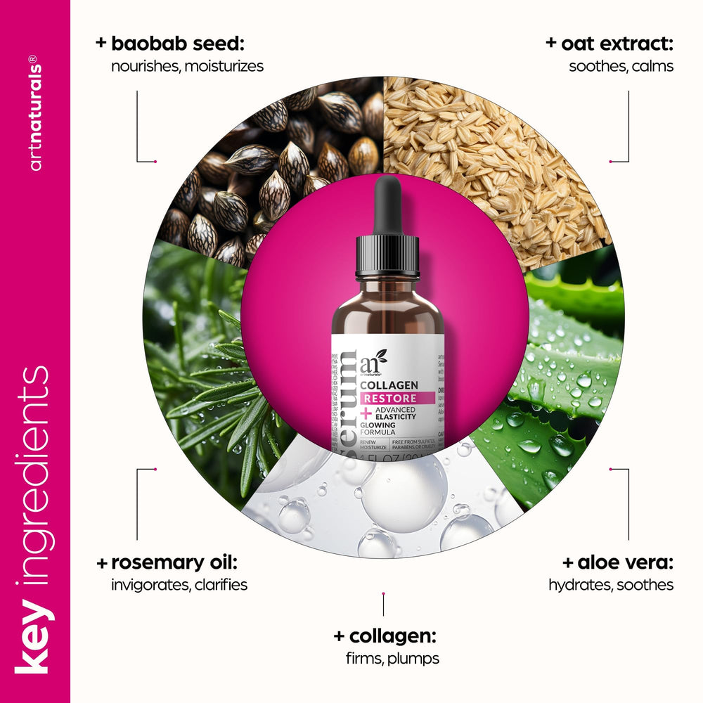 Artnaturals Serum de Colágeno para la Cara, envase exterior elegante para tu rutina.