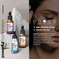 Artnaturals sérums vitamine C, hyaluronique pour éclat et hydratation.