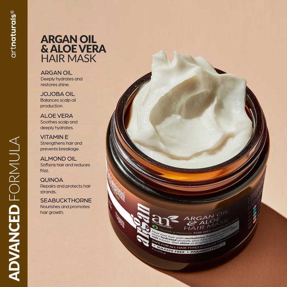 Artnaturals set hidratación capilar ofrece reparación y brillo