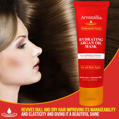 Arvazallia aceite de argán con nutrición intensiva para el cabello.