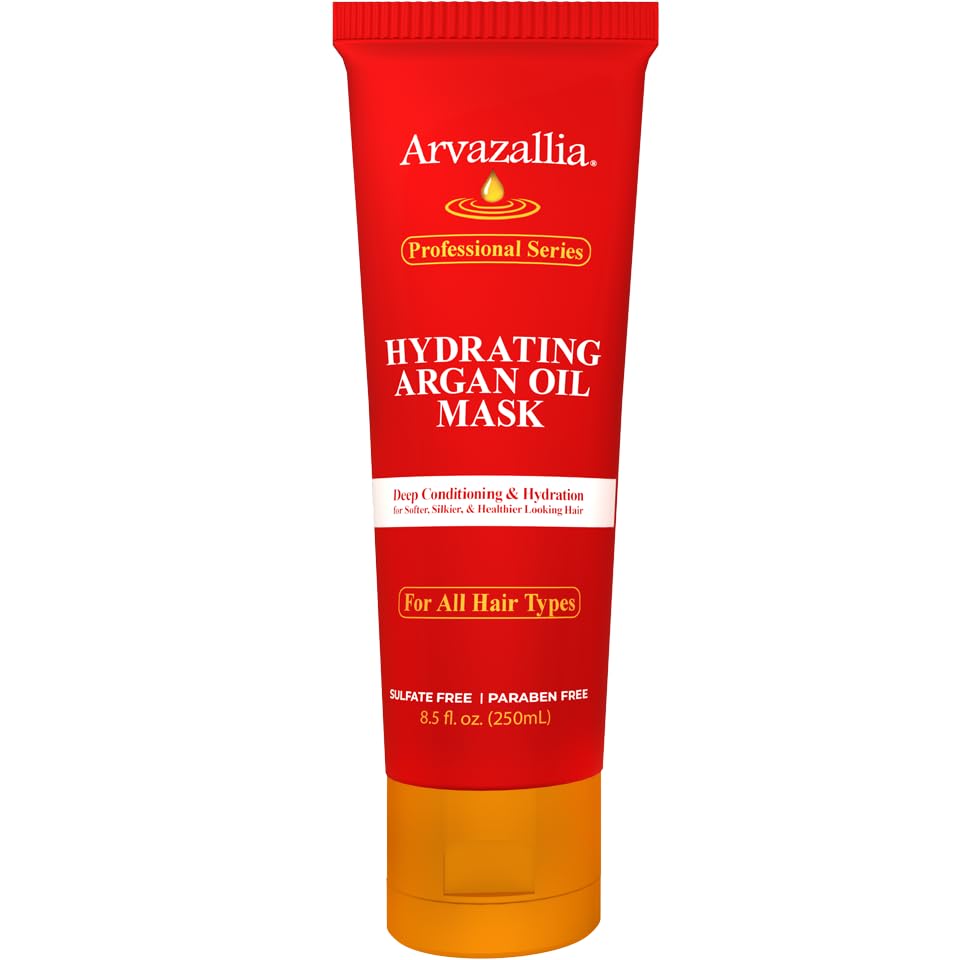 Arvazallia mascarilla de argán para cabello suave y nutrido.