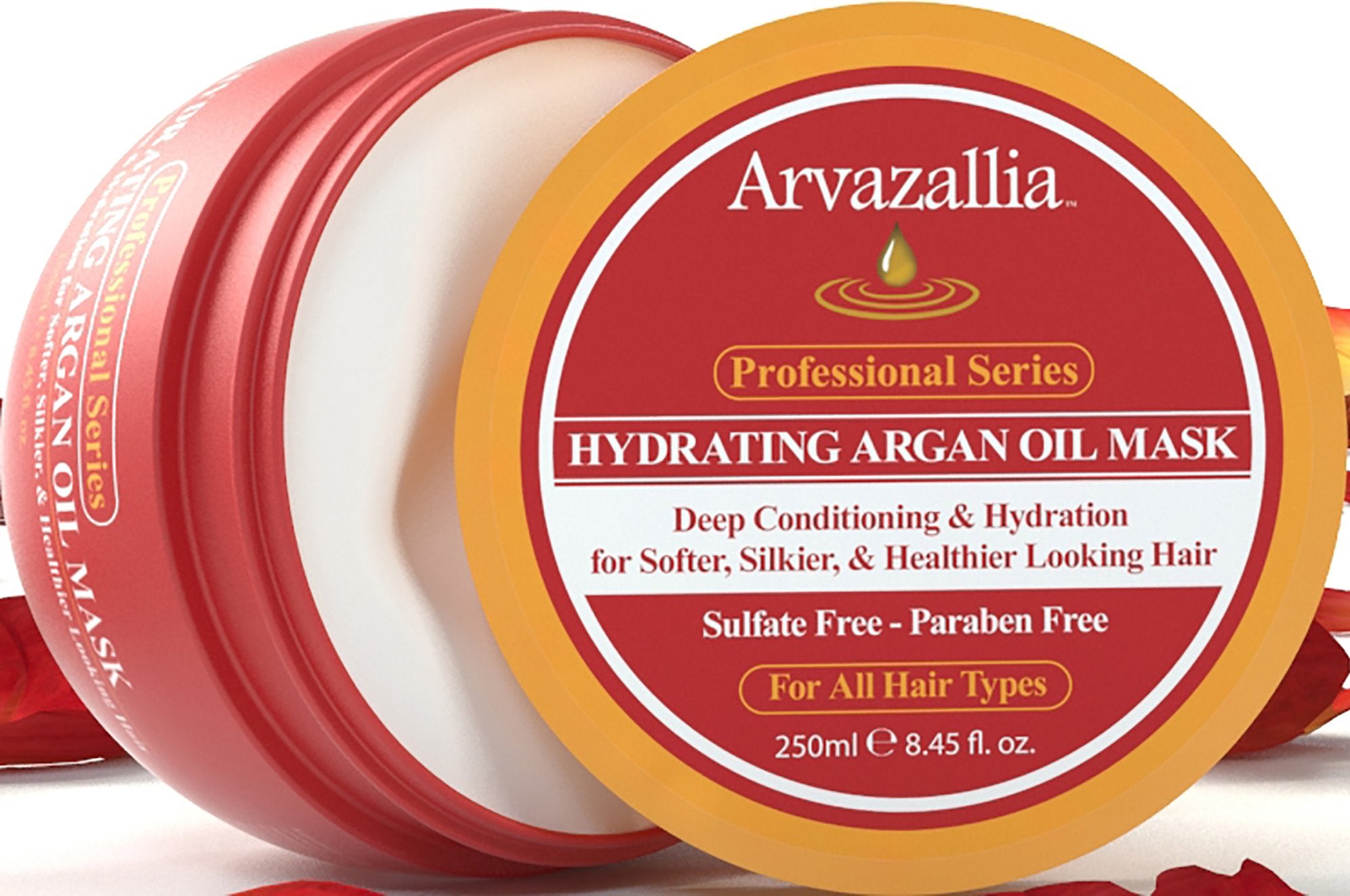 Arvazallia Mascarilla para cabello dañado, reparación de textura suave.