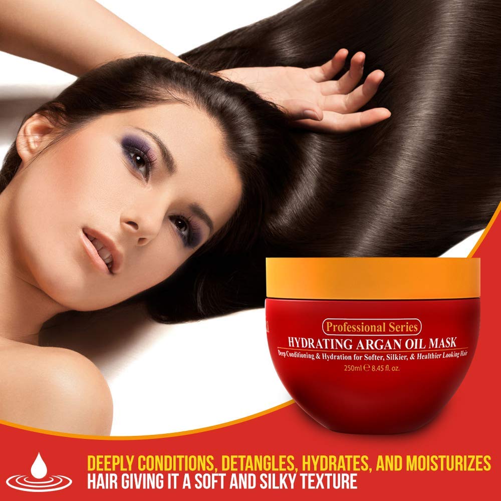 Arvazallia Mascarilla con argán, nutrición esencial para el cabello.