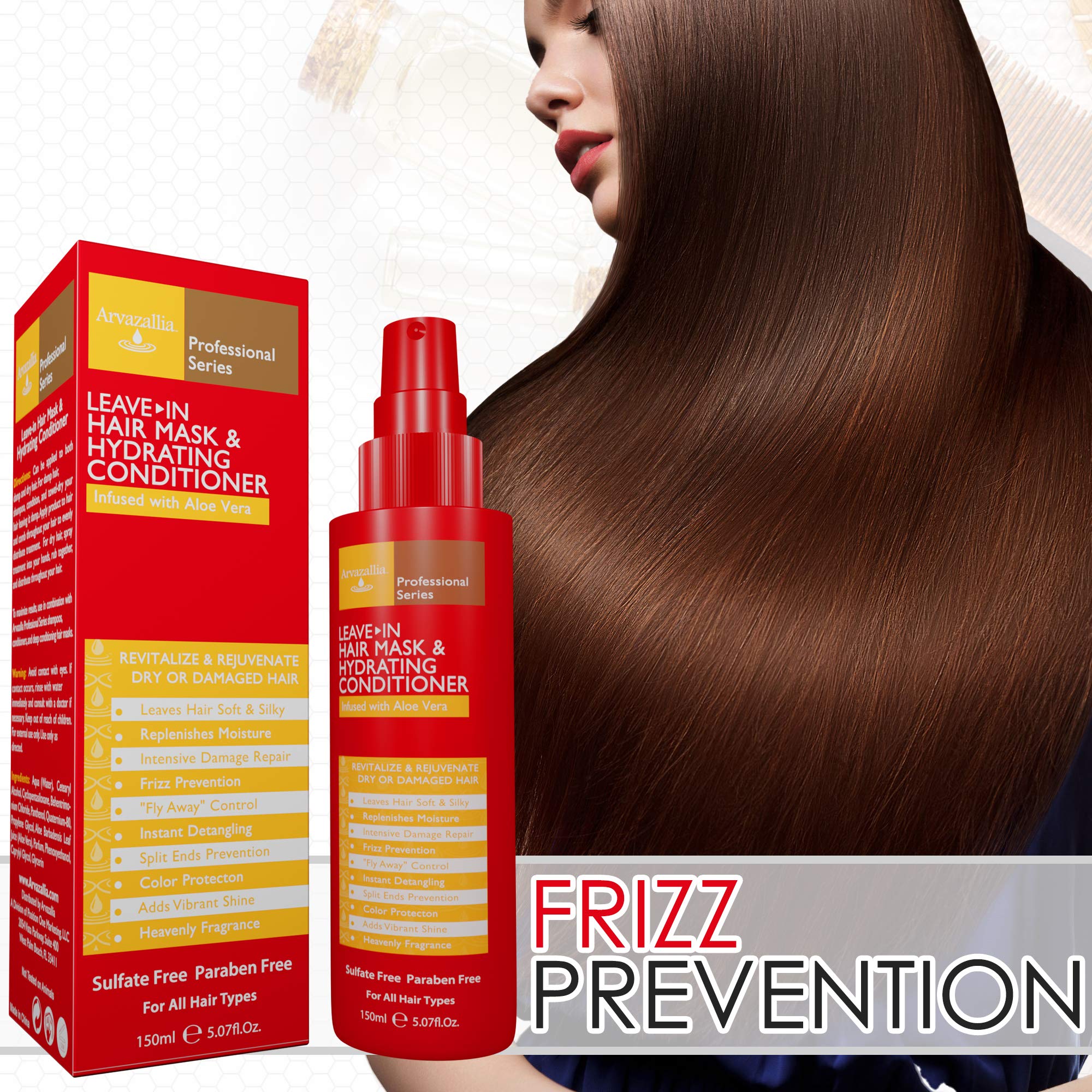 Arvazallia mejora-manejo cabello todo-tipo, resultado suave y manejable al peinar.
