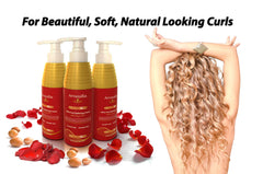 Arvazallia Ultra Curl Defining Cream, acabado suave con brillo en el cabello.
