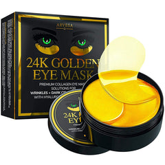 Mascarilla Arvesa para ojos 24k oro, hidratación para el contorno.