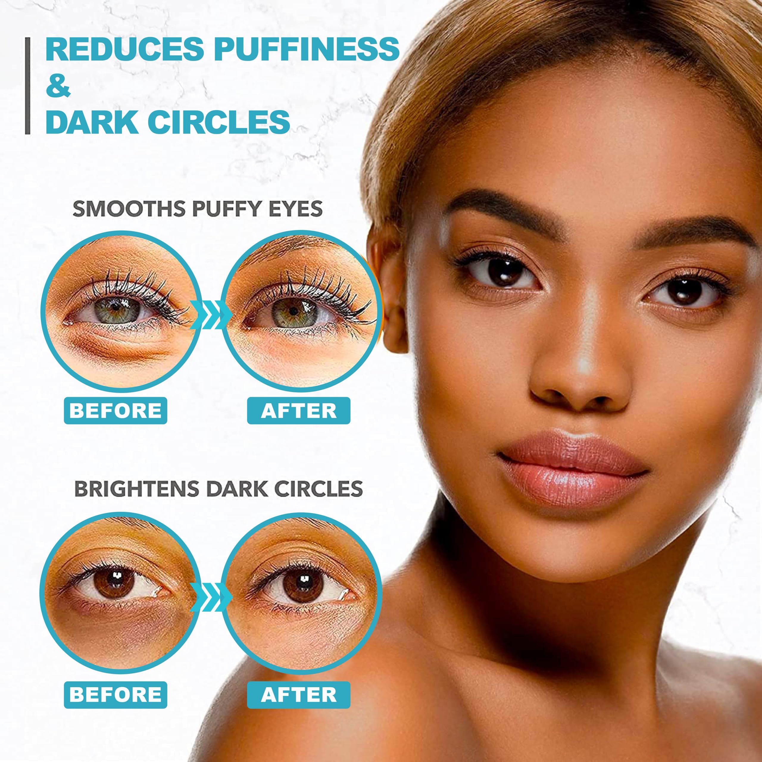 Arvesa parches contorno de ojos adhesión hidrogel estable y cómodo.