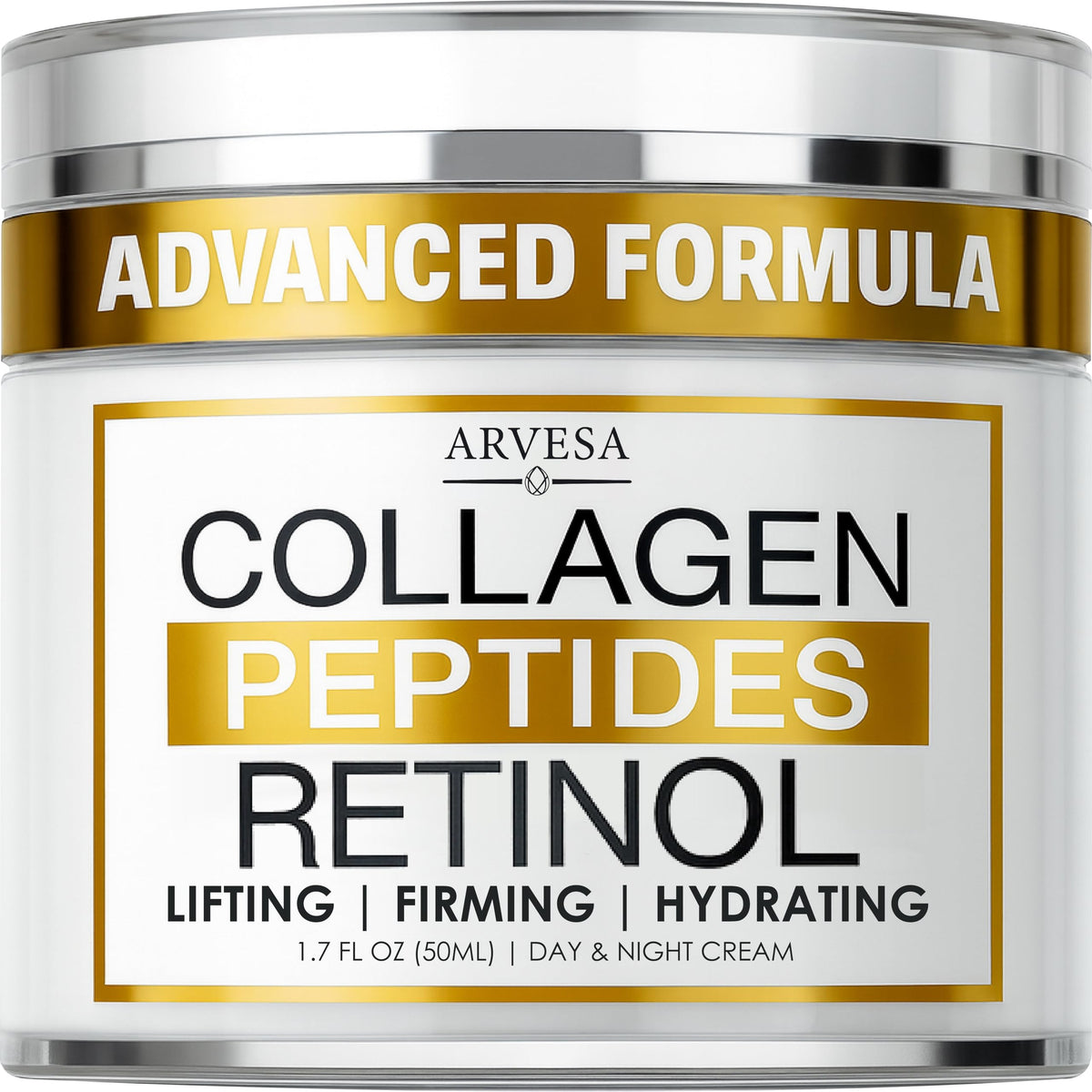 Arvesa crema retinol rostro suaviza arrugas y líneas finas.