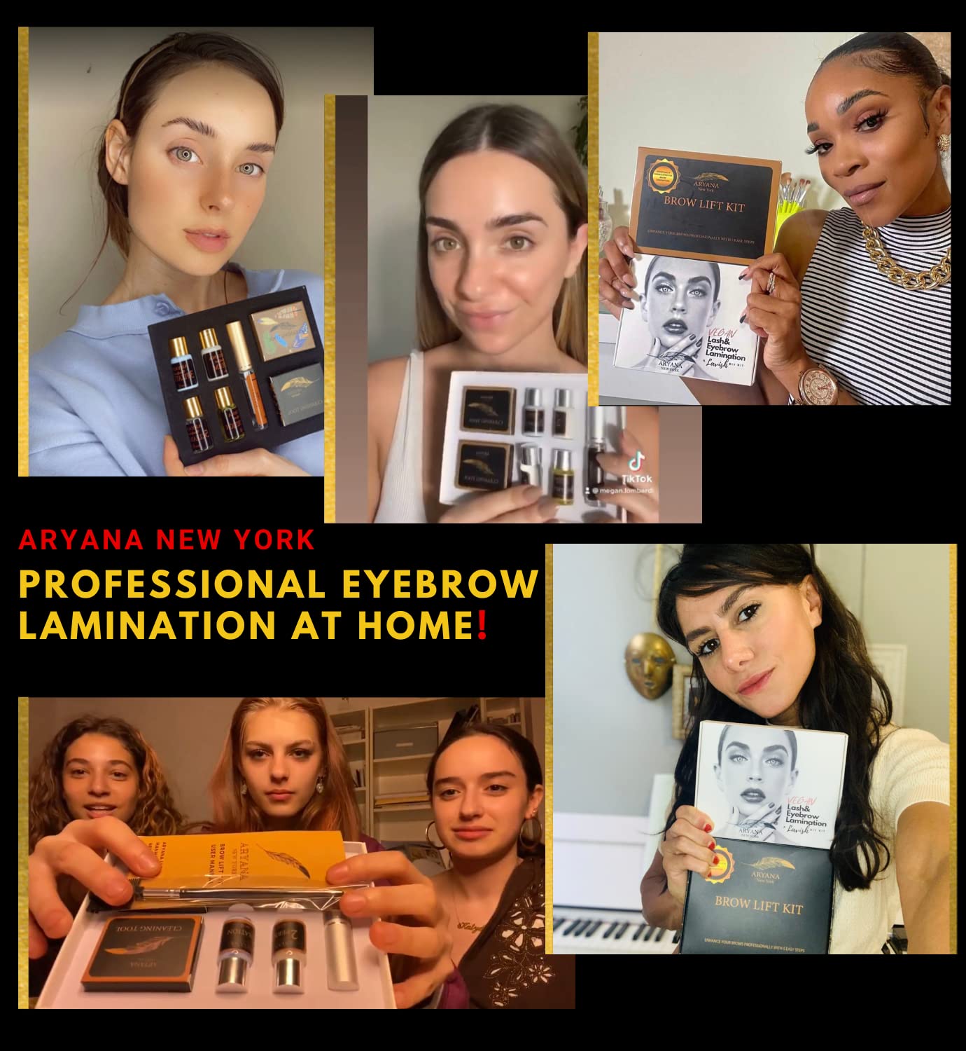 ARYANA NEW YORK dos brochas aplicadoras: ayuda precisa para peinar cejas.