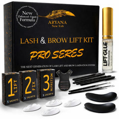 Kit ARYANA NEW YORK para levantamiento de pestañas, uso cómodo en casa.
