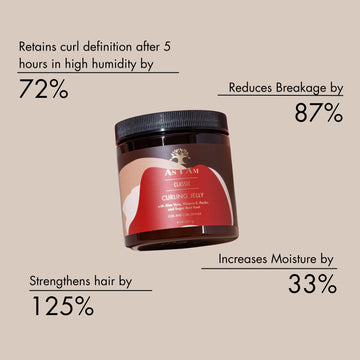 As I Am Curling Jelly on hands applying to detangled damp hair.