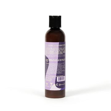 AS I AM Rice Water Conditioner bottle back shows usage directions for detangling and moisture.